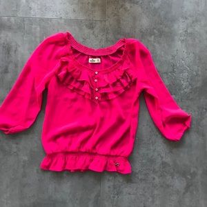 Hollister pink blouse